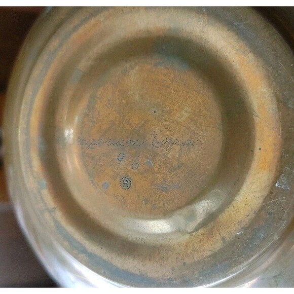 BEAUTIFUL Vintage GREGORIAN Hammered Solid Copper TEAPOT USA Tea Pot Copperware - Picture 5 of 5